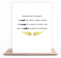 Serenity Prayer Card