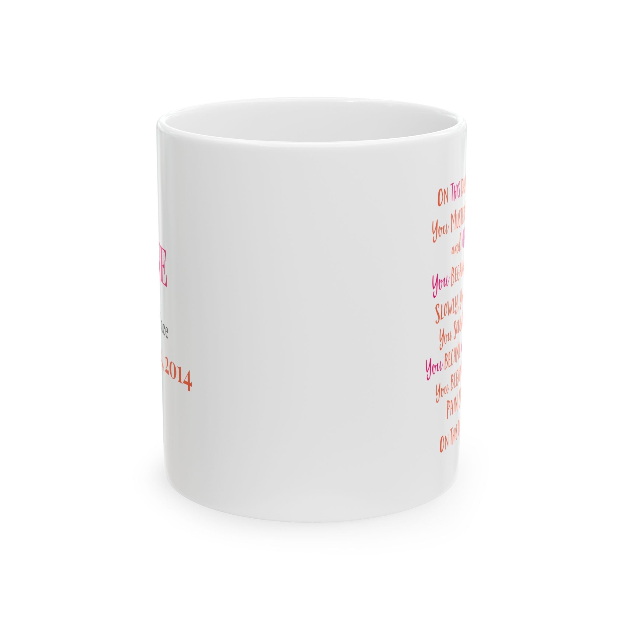 Personalized On This Day You Got Sober Sobriety Poem Mug