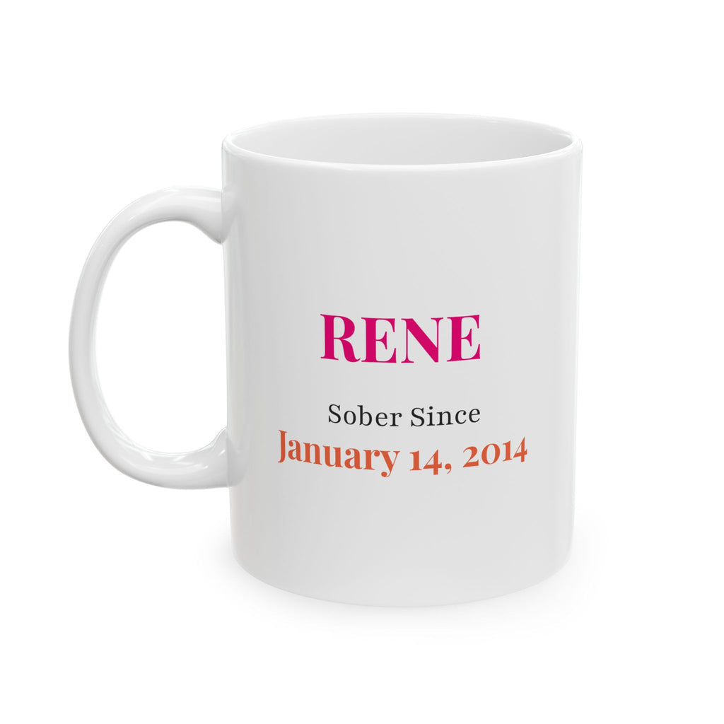 Personalized On This Day You Got Sober Sobriety Poem Mug