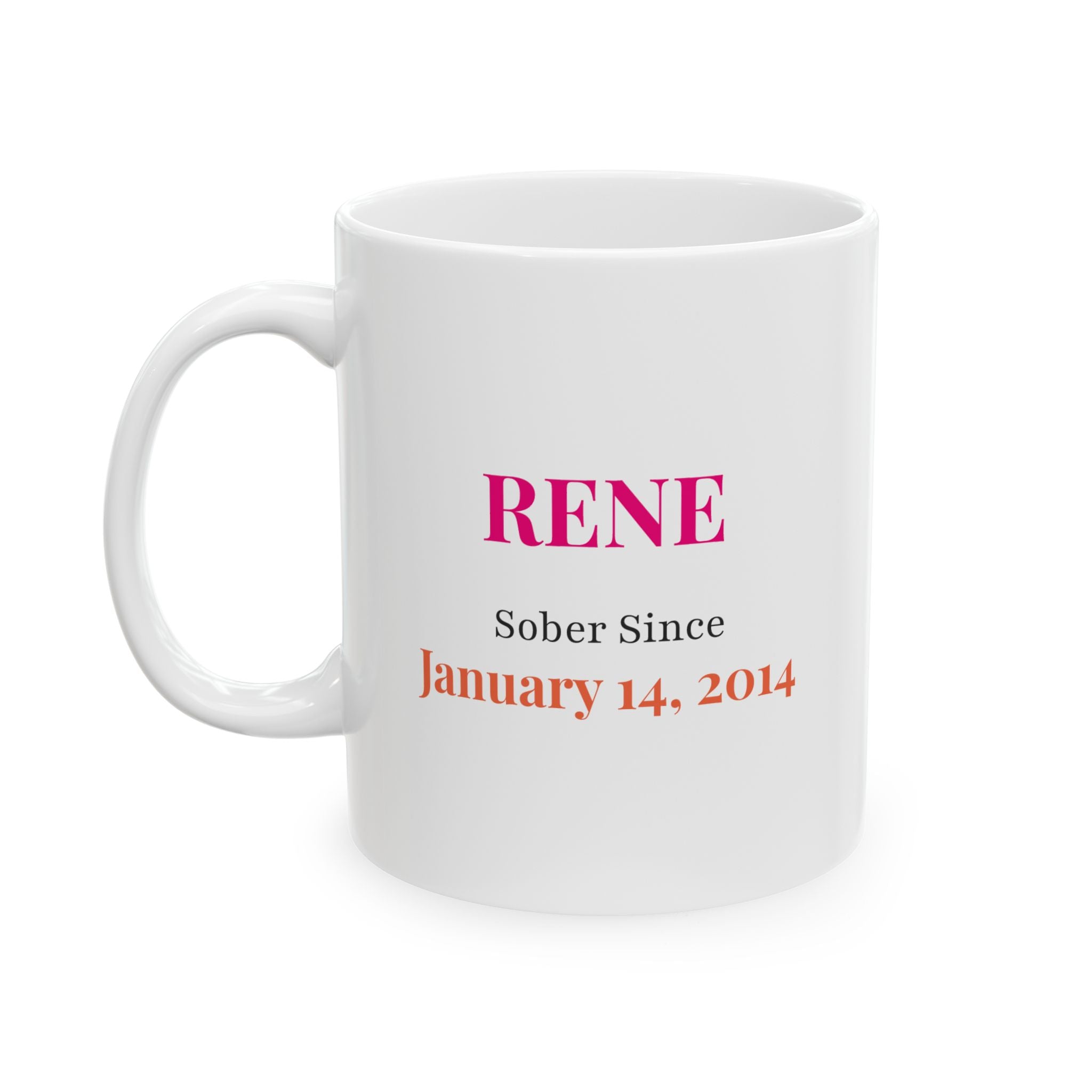 Personalized On This Day You Got Sober Sobriety Poem Mug