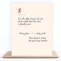 Relief After Loss sympathy card acknowledging complicated grief and relief