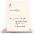 Anger and Grief sympathy card honoring complicated emotions after a loss