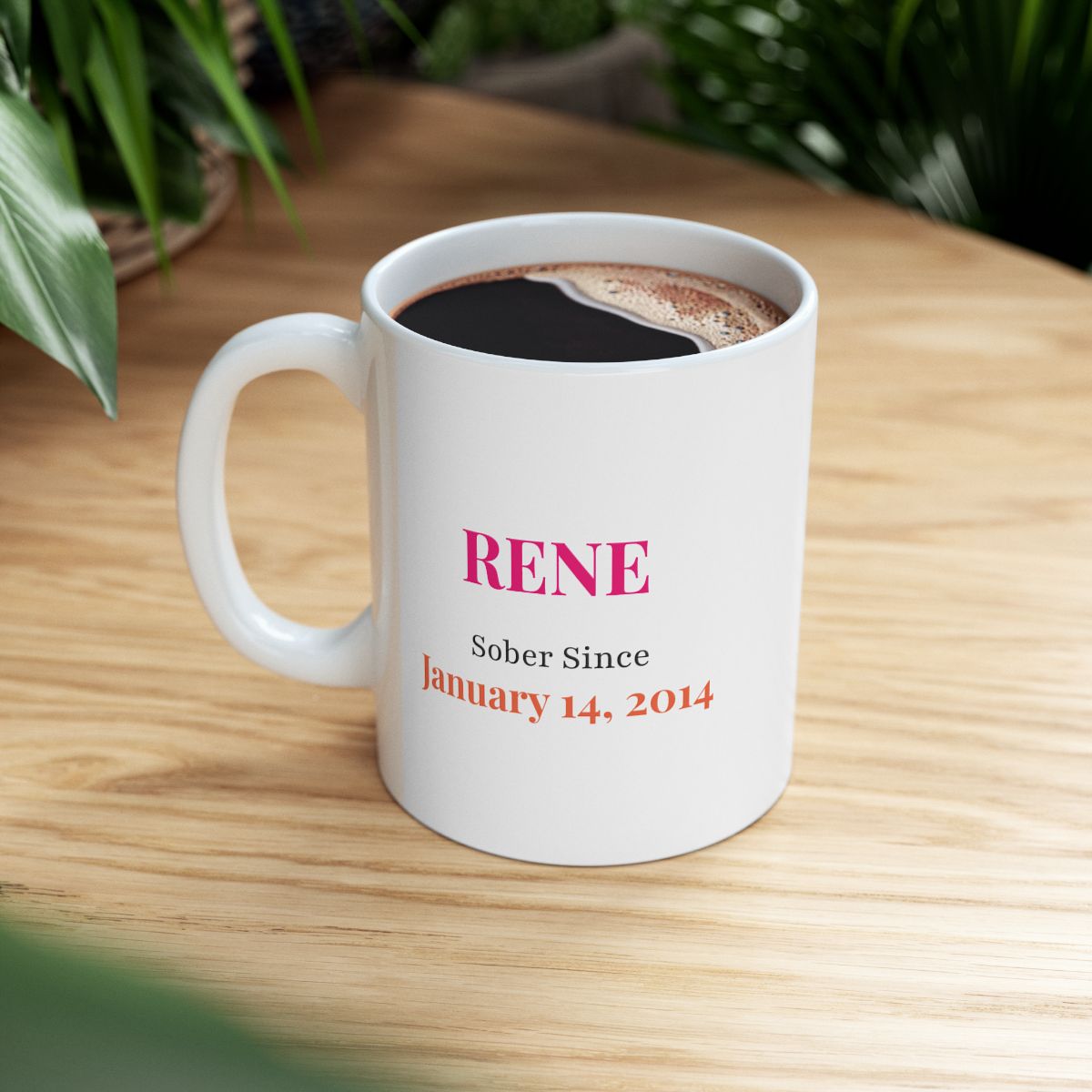 Personalized On This Day You Got Sober Sobriety Poem Mug