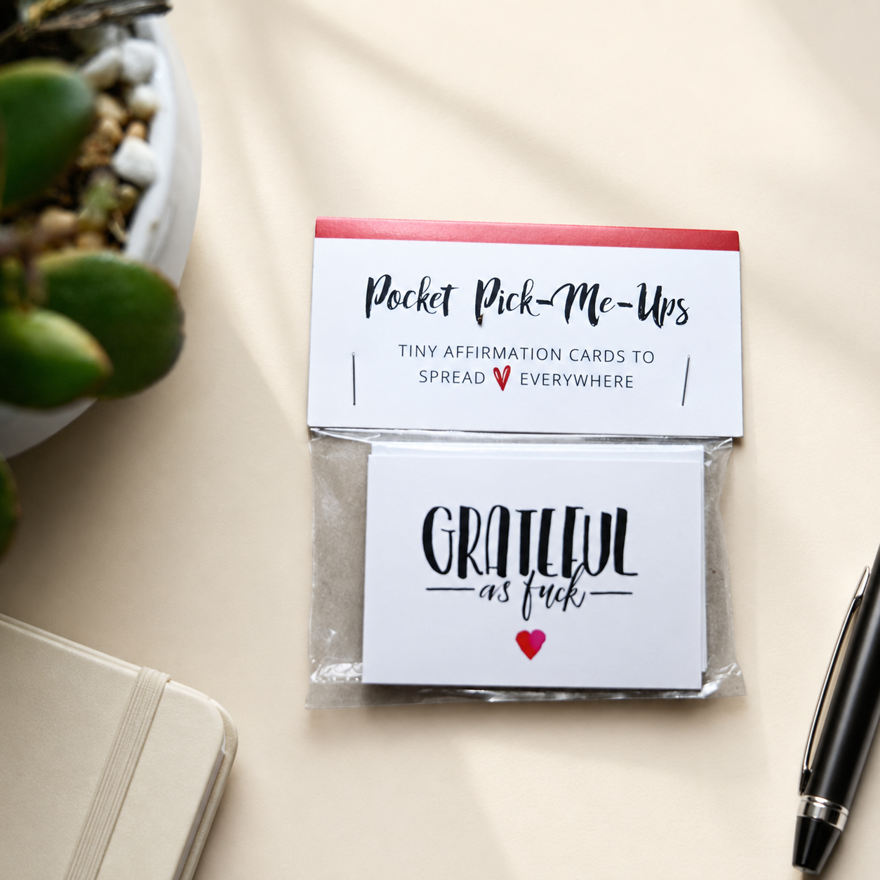 Pocket Pick-Me-Ups: Grateful AF Affirmation Card