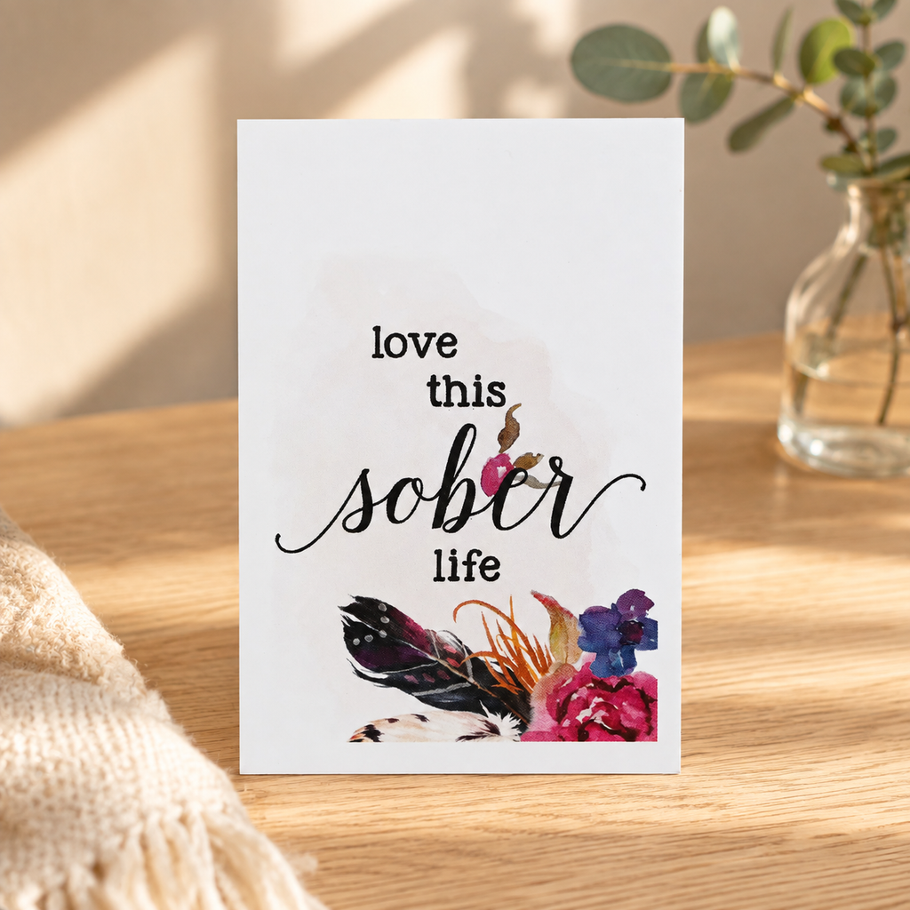 Pocket Pick-Me-Ups: Love This Sober Life Affirmation Card