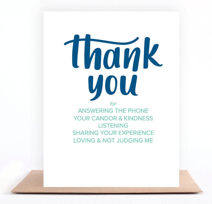 Sponsor Thank You Card