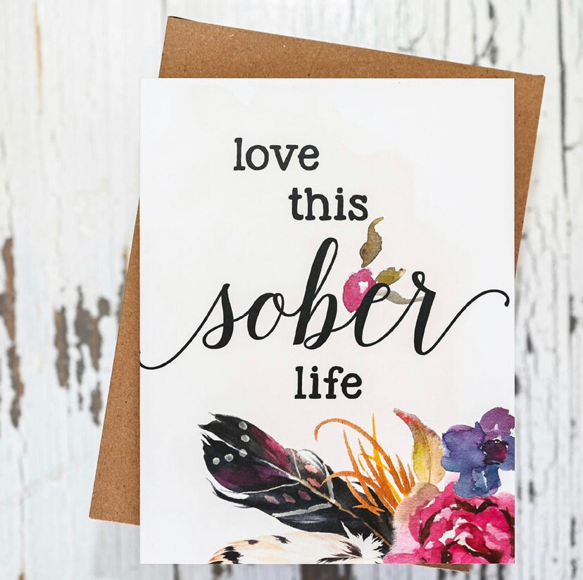 Love This Sober Life Card