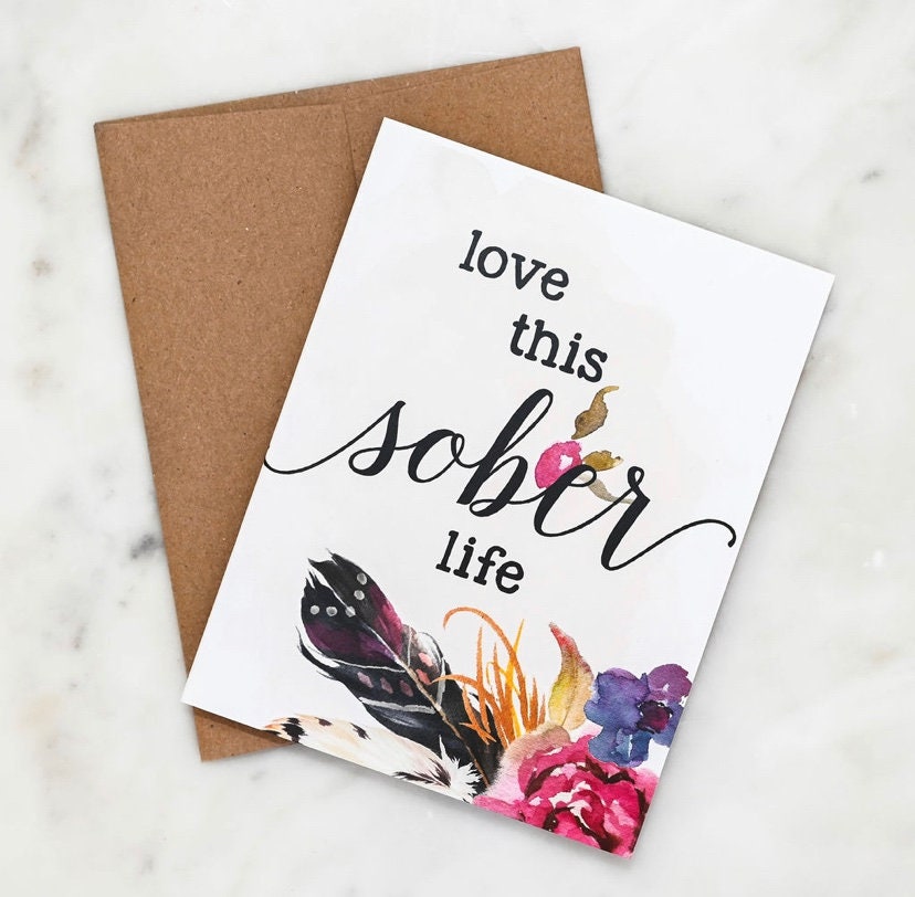 Love This Sober Life Card